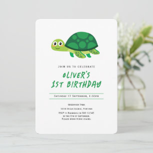 Invitación de primer cumpleaños de Turner