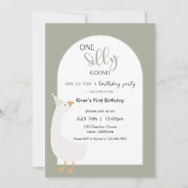 Invitación de primer cumpleaños de un bobo