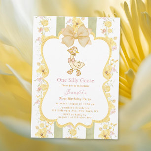Invitación de primer cumpleaños de un bobo