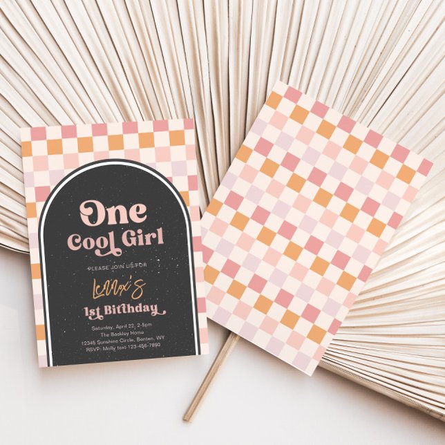 Invitación de primer cumpleaños de un Chica de Gua (Subido por el creador)