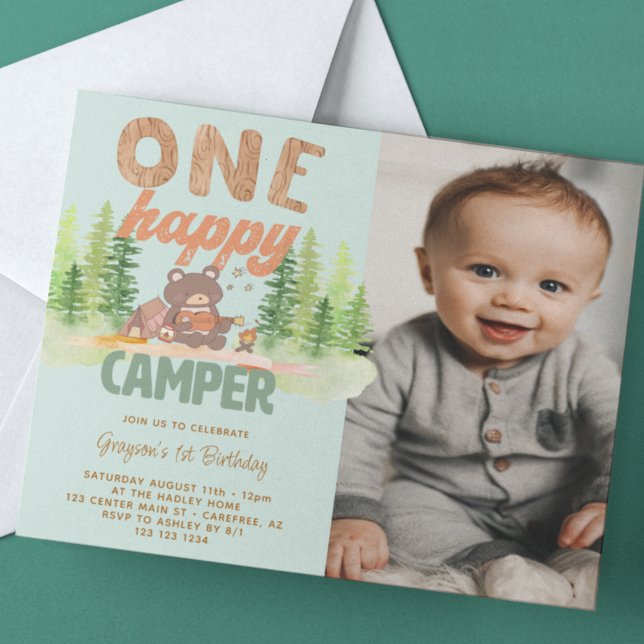 Invitación de primer cumpleaños de un chico de cam (Subido por el creador)