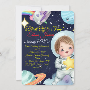 Invitación de primer cumpleaños del Explorador de 