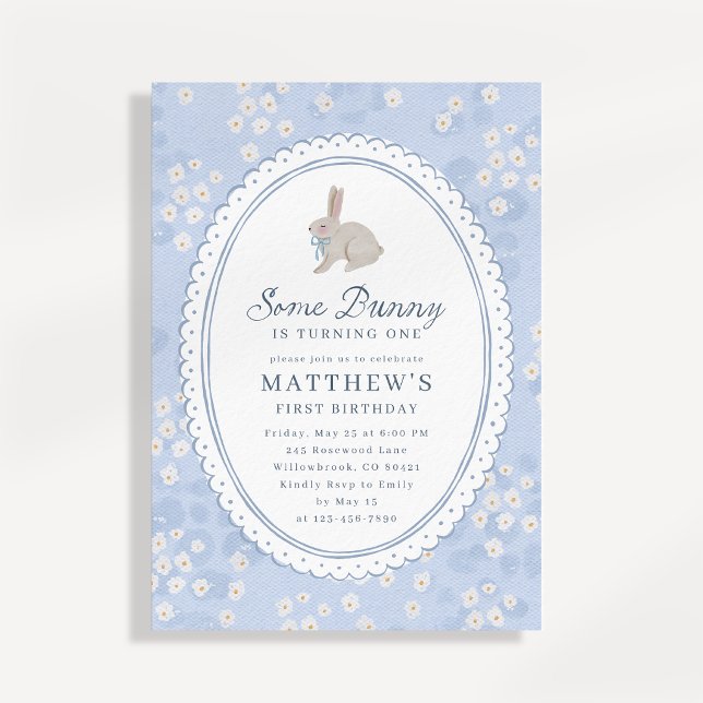 Invitación de primer cumpleaños para bebé niño Som (Subido por el creador)