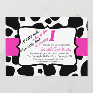 Invitación de primer cumpleaños para Chicas de imp