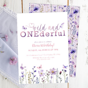 Invitación de primer cumpleaños salvaje y ÚLTIMO