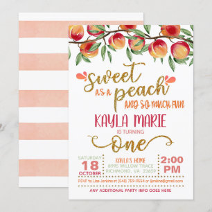 Invitación de primer cumpleaños - W ST