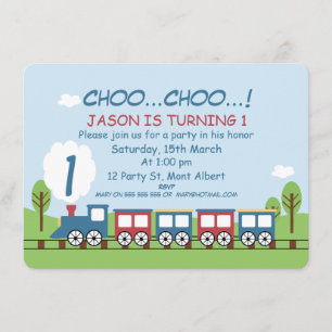 Invitación de primer o segundo cumpleaños a los ni