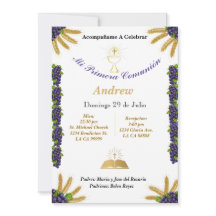 Invitación de Primera Comunion.