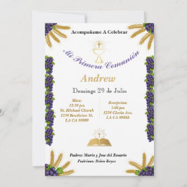 Invitación de Primera Comunion.
