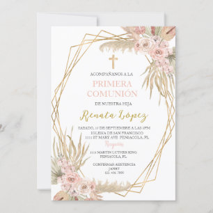 Invitación de primera comunión.