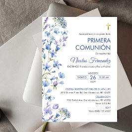 Invitación de Primera Comunión Cruz Primera Comuni