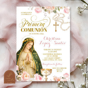 Invitación de Primera Comunión de la Señora Floral
