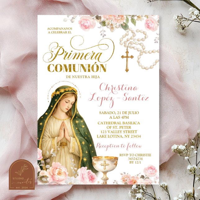 Invitación de Primera Comunión de la Señora Floral (Subido por el creador)