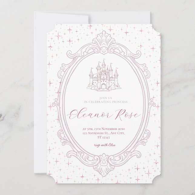 Invitación de Princesa (Anverso)