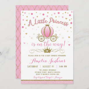 Invitación de princesa Baby Shower