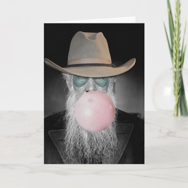 Invitación de promoción divertida viejo Guy Bubble (Anverso)