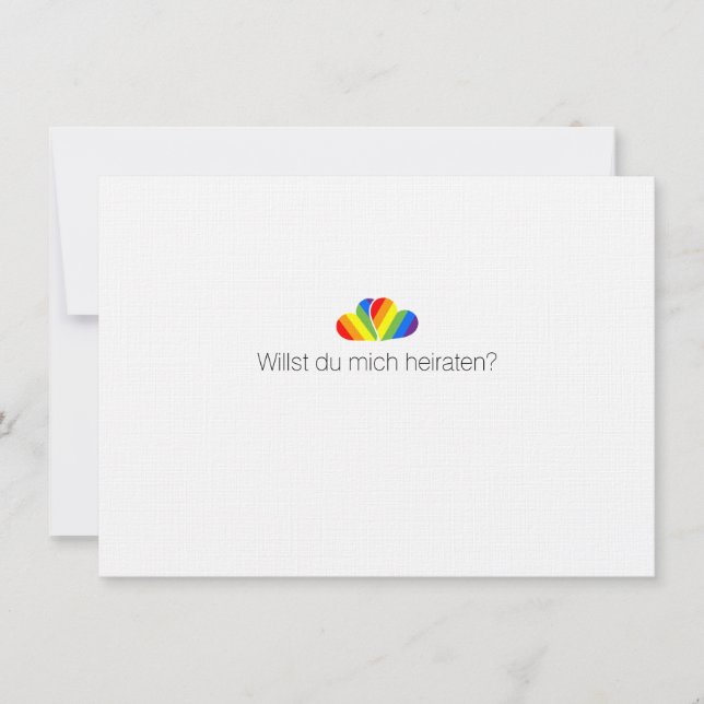 invitación de propuesta gay (Anverso)