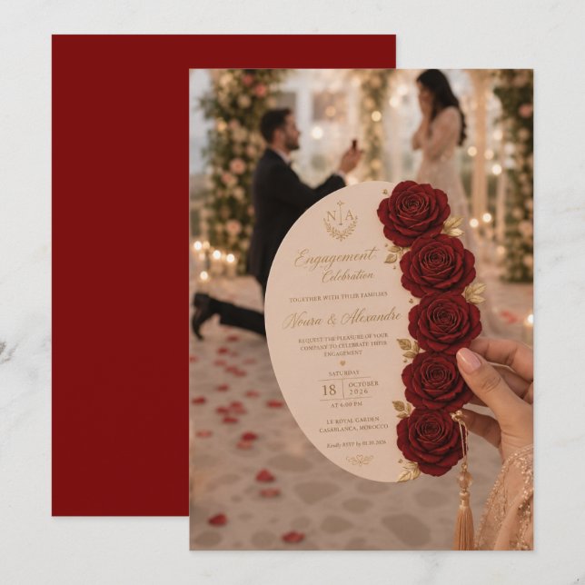Invitación de Propuesta Romántica (Anverso / Reverso)