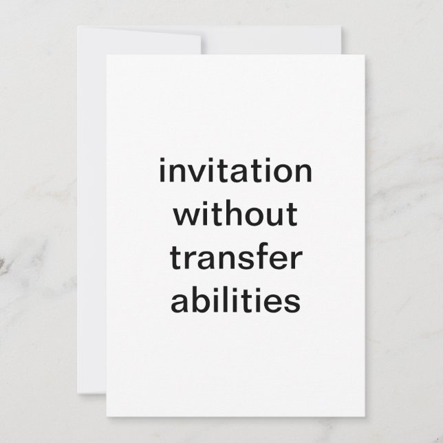 invitación de prueba (Anverso)