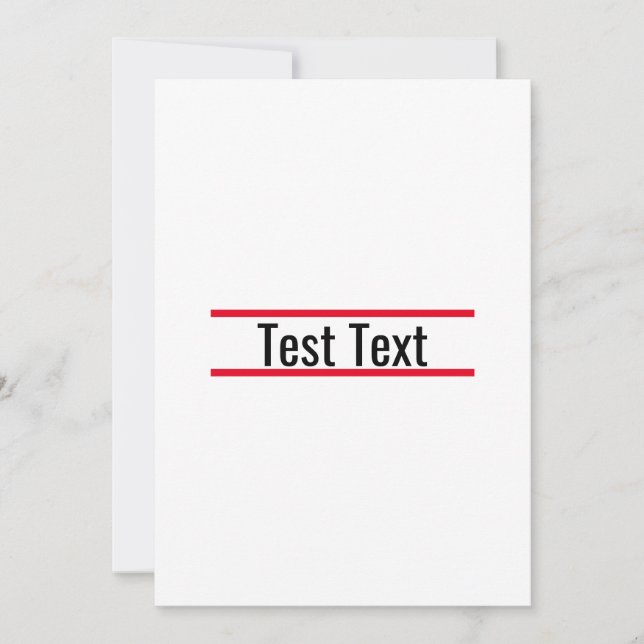 invitación de prueba (Anverso)