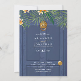 invitación de puerta de boda