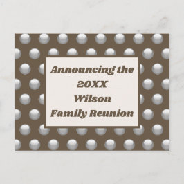 Invitación de Punto de Polka Plateado de Reunión F