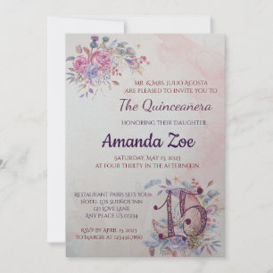 Invitación de Quinceañera