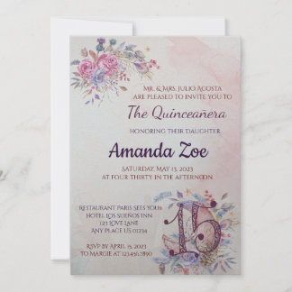 Invitación de Quinceañera