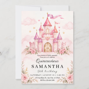 Invitación de Quinceañera Castillo de la Princesa 