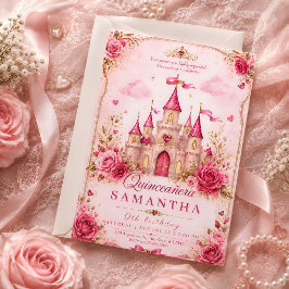 Invitación de Quinceañera Castillo de la Princesa