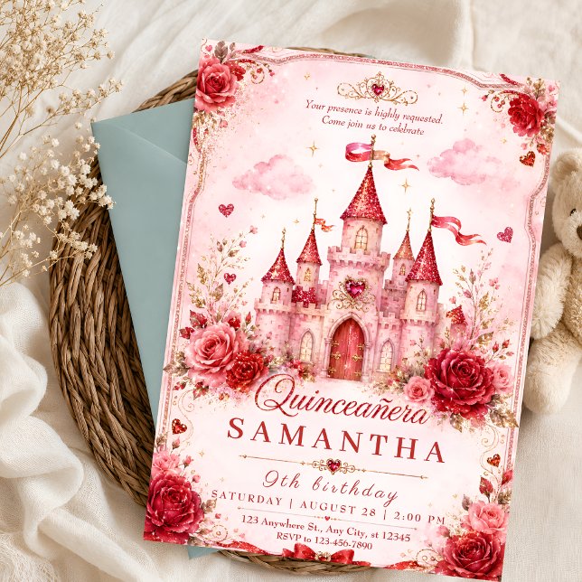 Invitación de Quinceañera Castillo de la Princesa  (Subido por el creador)