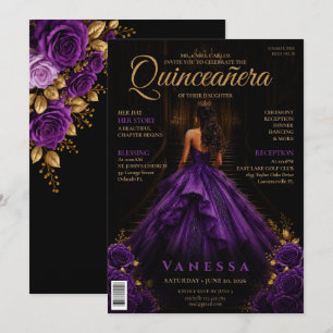 Invitación de Quinceañera con Portada de Revista E