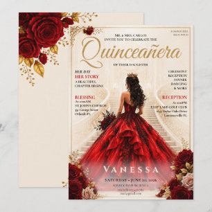 Invitación de Quinceañera con Portada de Revista E