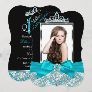Invitación de Quinceañera de Foto de Damasco y Tia