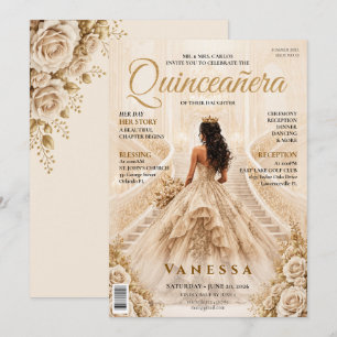 Invitación de Quinceañera de Portada de Revista El