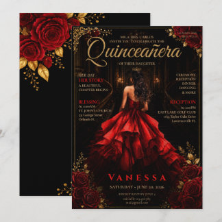 Invitación de Quinceañera de Portada de Revista El