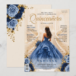 Invitación de Quinceañera de Portada de Revista El