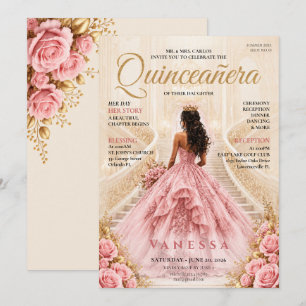 Invitación de Quinceañera de Portada de Revista El
