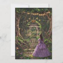Invitación de Quinceañera del Bosque Encantado | C