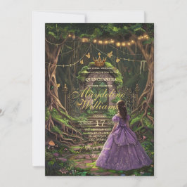 Invitación de Quinceañera del Bosque Encantado | C