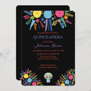 INVITACIÓN DE QUINCEAÑERA DIA DE LOS MUERTOS