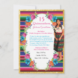 Invitación de Quinceañera Mexicana