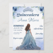 Invitación de Quinceañera para mis quince años