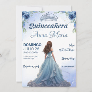 Invitación de Quinceañera para mis quince años