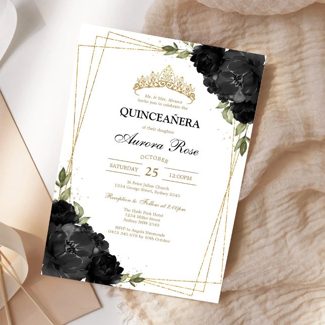 Invitación de Quinceañera Rústica Moderna (Subido por el creador)