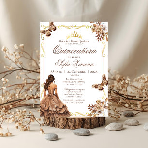 Invitación de Quincenera al Boho español