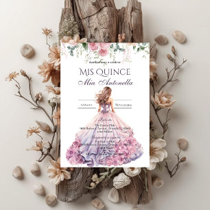 Invitación de Quincenera en español BohoFloral