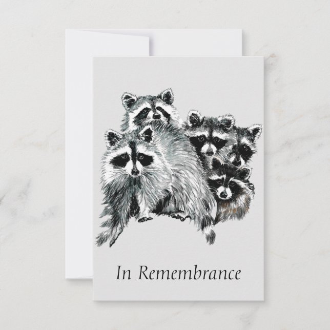 Invitación de Raccoons en el servicio de memoria d (Anverso)