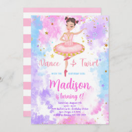 Invitación de Rainbow Ballerina