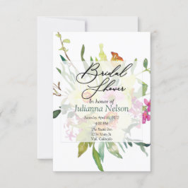 Invitación de ramo de narcisos de primavera